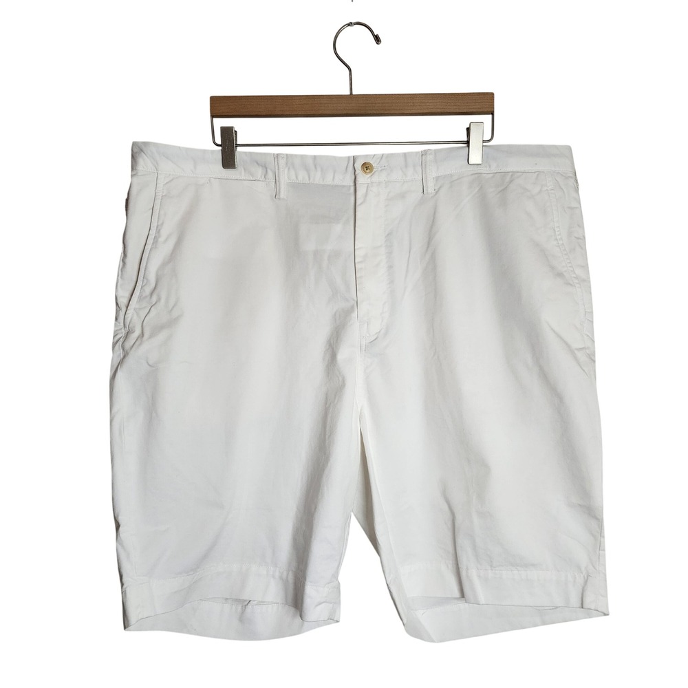 Polo Ralph Lauren Chino Shorts Mens 42 White Stretch Classic Fit 9 Inch NWT